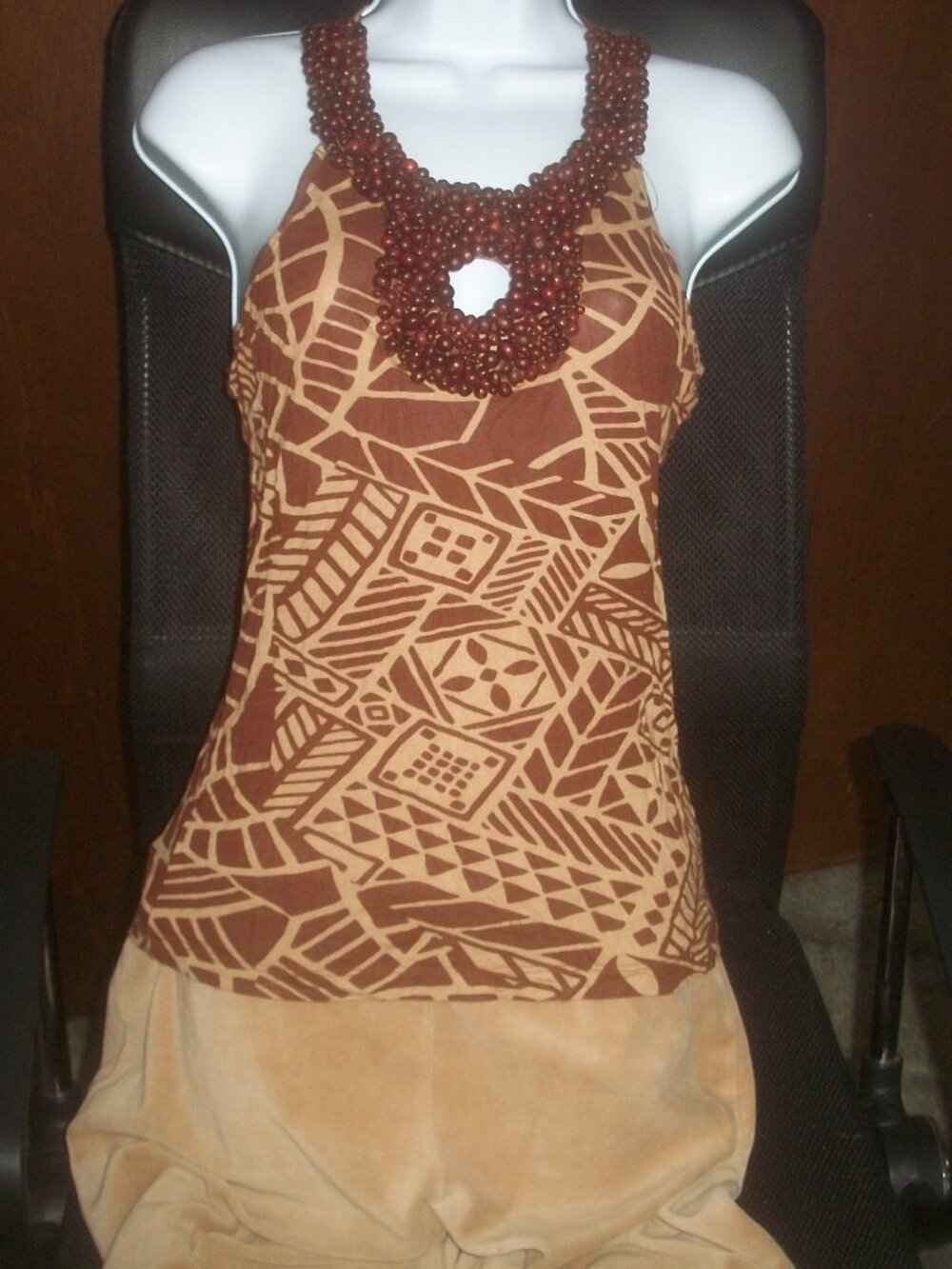 womens vintage tank top.Y2K Moda International.embellished.size small